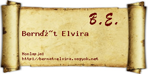 Bernát Elvira névjegykártya